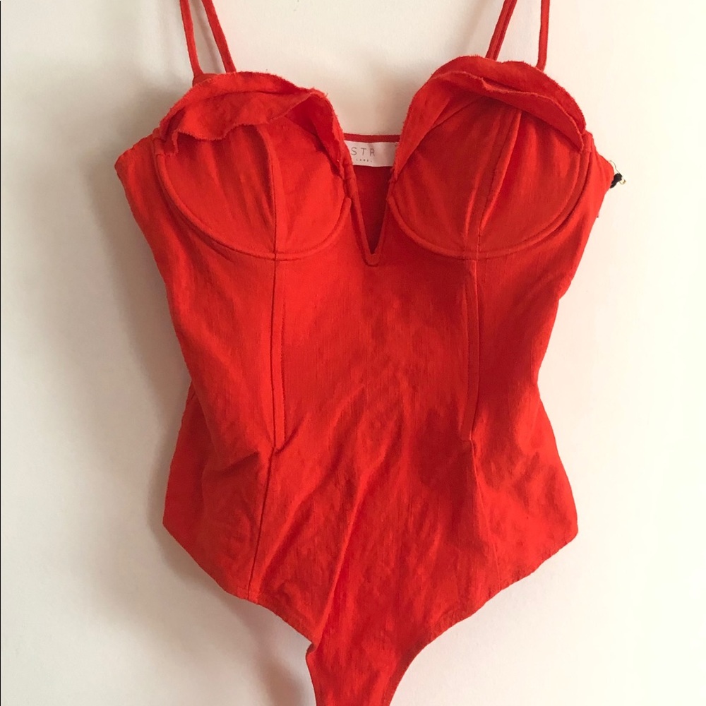 Astr Red Camisole Top